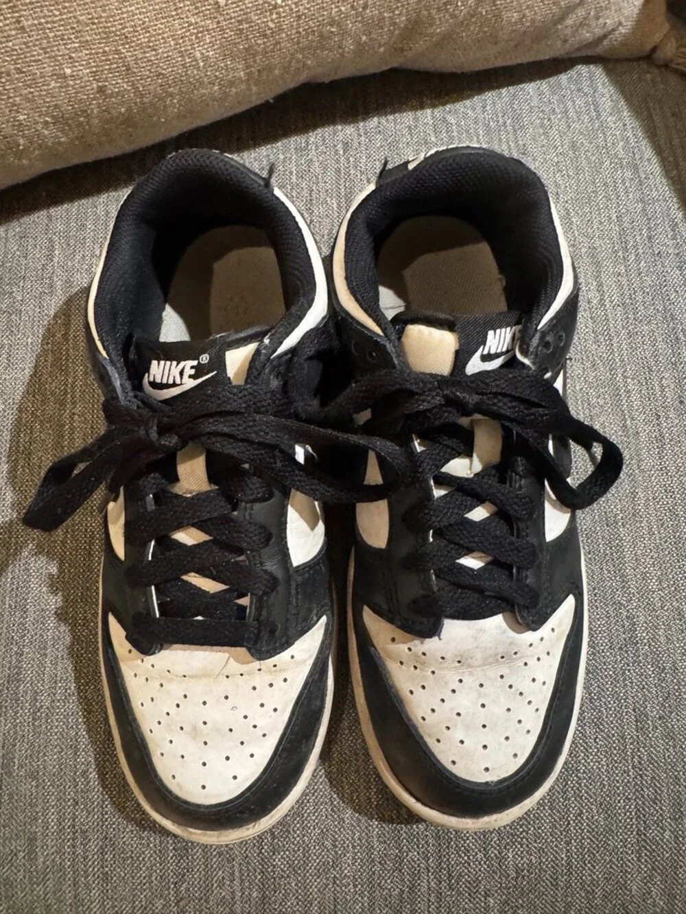 Nike Dunk Low Panda GS Black White Sneakers Youth 4Y